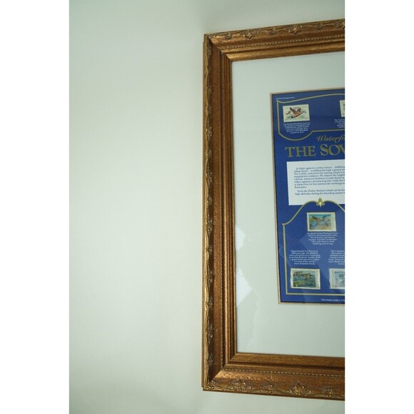 Soviet Union Waterfowl Stamps 1989-1991 | Gold-Framed Display Page | Collectible - Picture 13 of 16